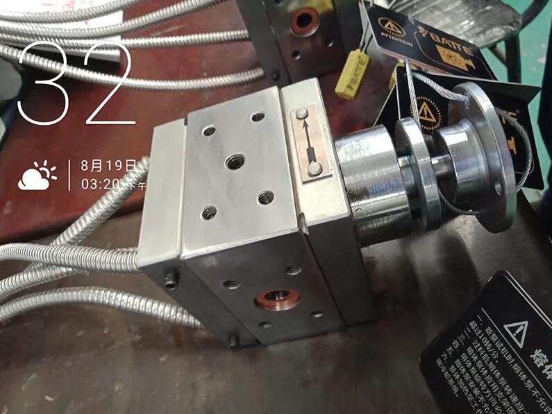 blow molding plastic melt pump