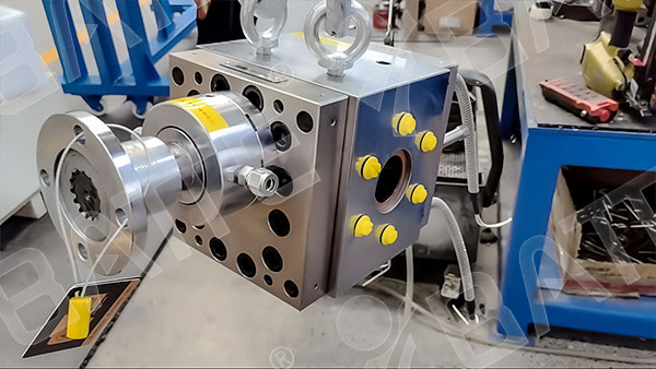 PP profile extrusion melt pump